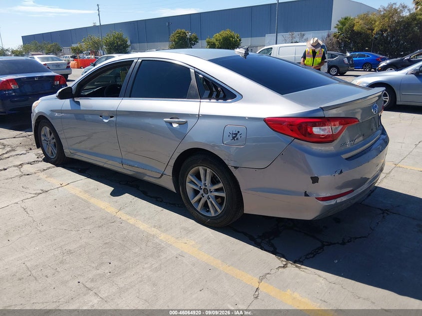 Vin: 5npe24afxfh035568, lot: 46564447, hyundai sonata se 20153
