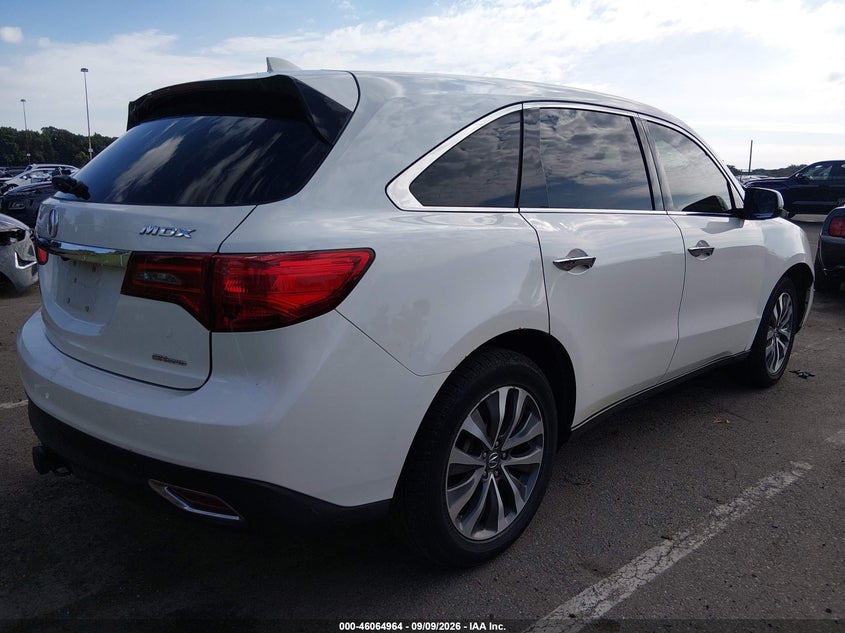 Vin: 5fryd4h40gb047755, lot: 46564491, acura mdx technology   acurawatch plus packages/technology package 20164