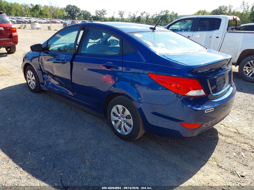 Vin: kmhct4ae5hu310635, lot: 46564520, hyundai accent se 20173