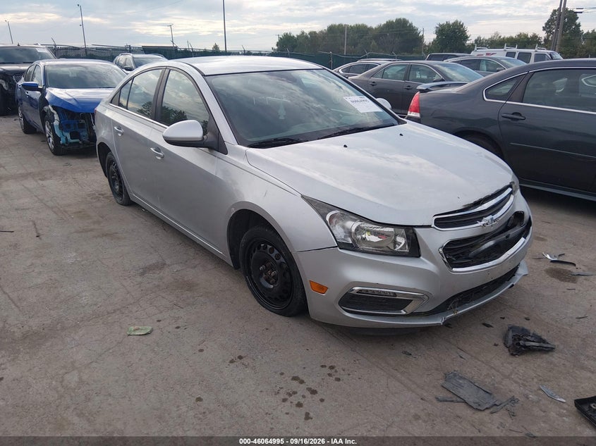 2016 Chevrolet Cruze Limited Eco Auto, Перед і зад, IAAI, VIN 1G1PJ5SB4G7191472