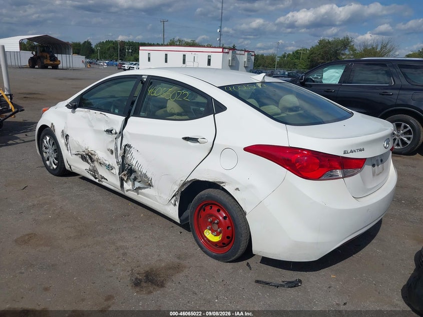 Vin: 5npdh4ae2dh180005, lot: 46564549, hyundai elantra gls 20133