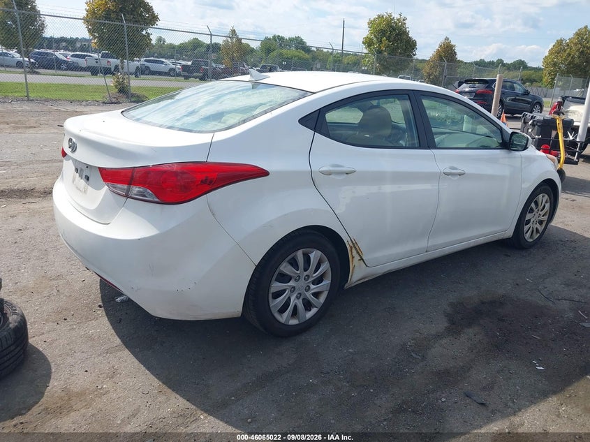 Vin: 5npdh4ae2dh180005, lot: 46564549, hyundai elantra gls 20134