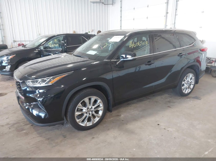 Vin: 5tddzrbh8ls021341, lot: 46564562, toyota highlander limited 20202