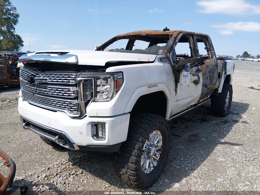 Vin: 1gt19rey7mf189925, lot: 46564581, gmc sierra 2500hd 4wd  standard bed denali 20212