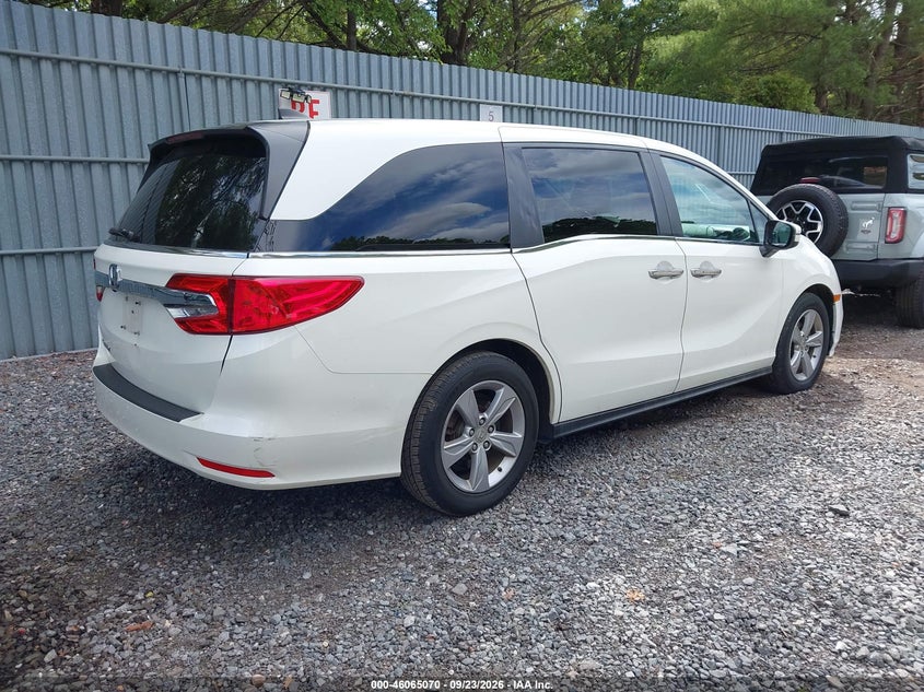 Vin: 5fnrl6h78kb003302, lot: 46564597, honda odyssey ex-l 20194