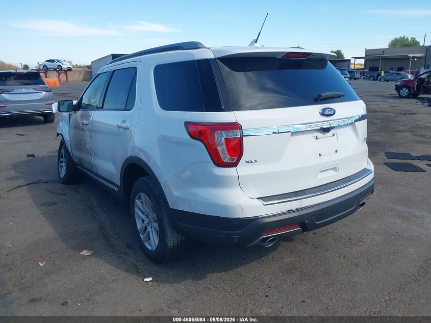 Vin: 1fm5k8d80jgc33931, lot: 46564611, ford explorer xlt 20183