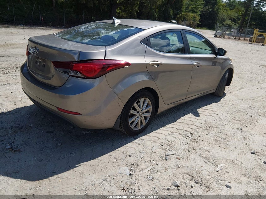Vin: 5npdh4ae2fh602521, lot: 46564617, hyundai elantra se 20154