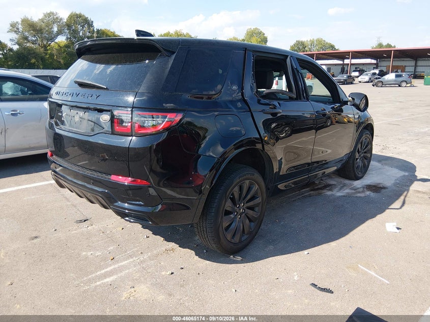 Vin: salcl2fxxlh833307, lot: 46564702, land rover discovery sport r-dynamic se 20204