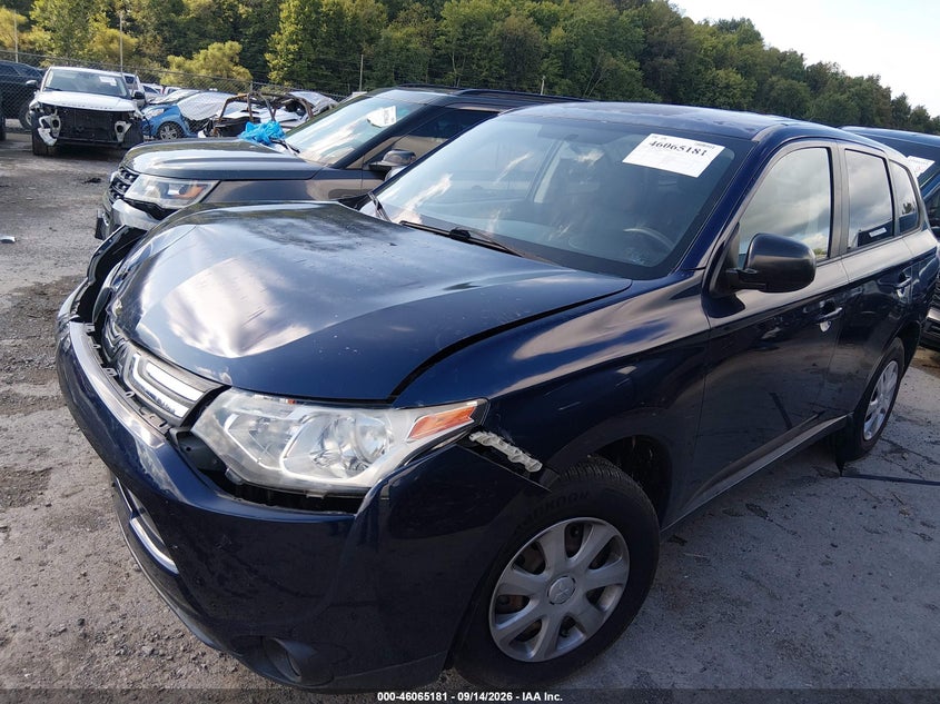 Vin: ja4ad2a38ez005912, lot: 46564708, mitsubishi outlander es 20142