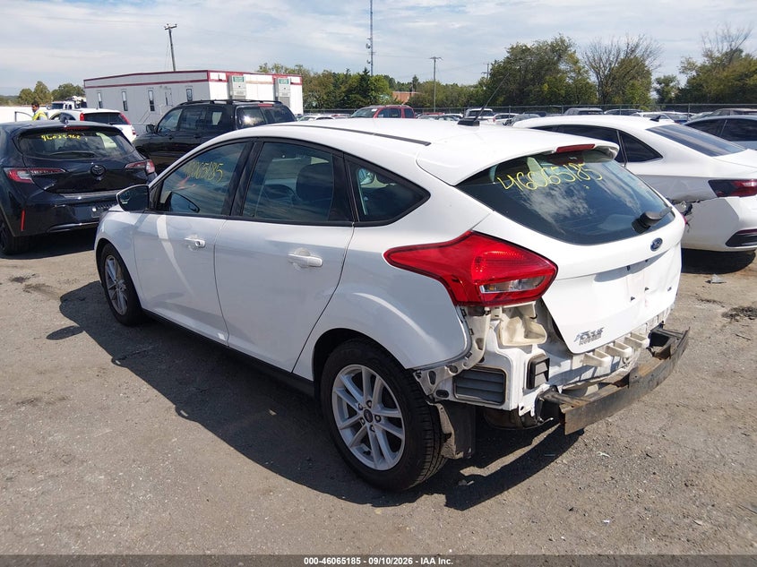 Vin: 1fadp3k2xjl283557, lot: 46564712, ford focus se 20183