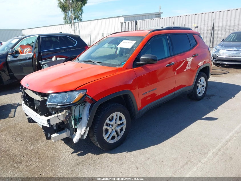 Vin: 3c4njdabxht647000, lot: 46564720, jeep new compass sport 4x4 20172