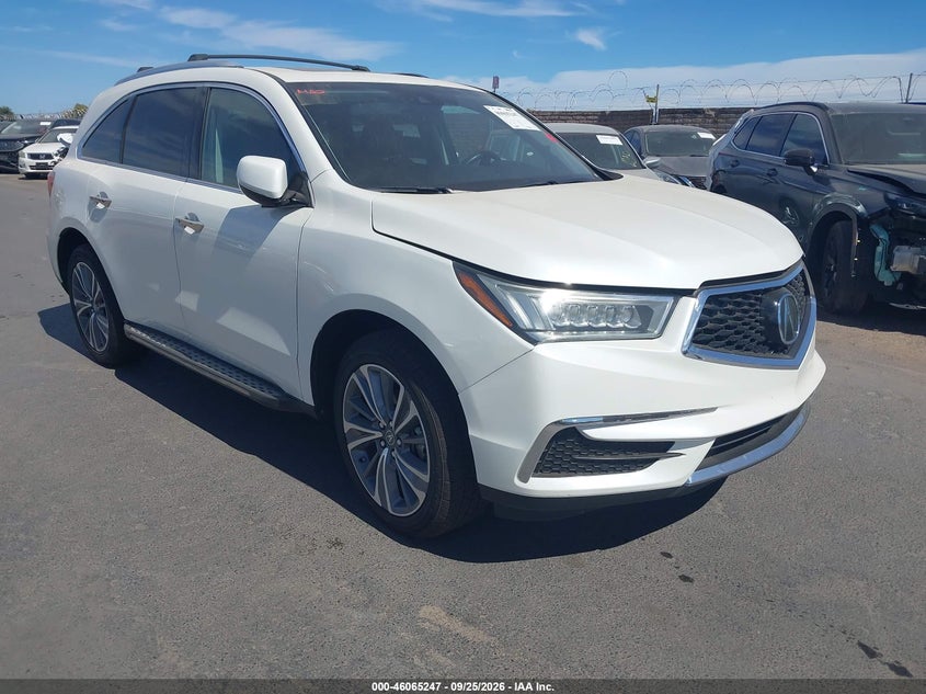 Vin: 5j8yd4h51hl008702, lot: 46564774, acura mdx technology package 20171