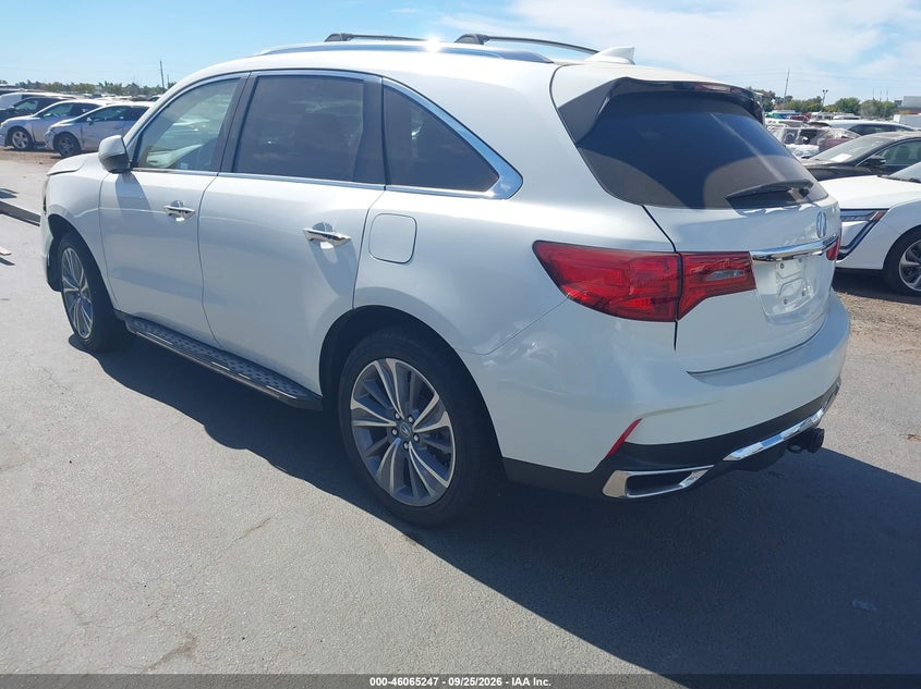 Vin: 5j8yd4h51hl008702, lot: 46564774, acura mdx technology package 20173
