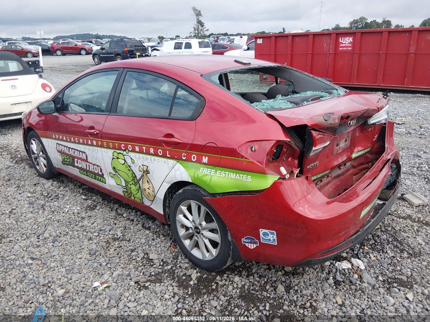 Vin: 3kpfl4a70he012740, lot: 46564879, kia forte s 20173