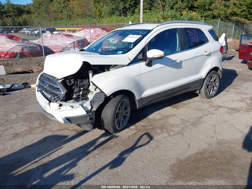 Vin: maj3p1ve7jc206926, lot: 46564985, ford ecosport titanium 20182