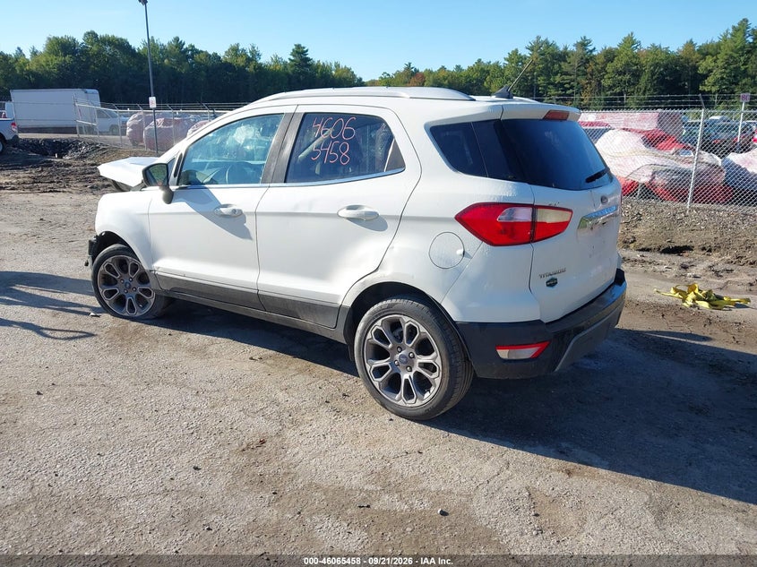 Vin: maj3p1ve7jc206926, lot: 46564985, ford ecosport titanium 20183