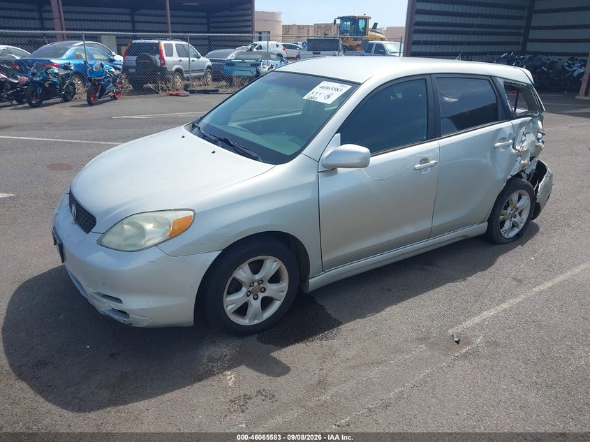 2003 Toyota Matrix Xr, Front & Rear, IAAI, VIN 2T1KR32E83C137321 — photo 2
