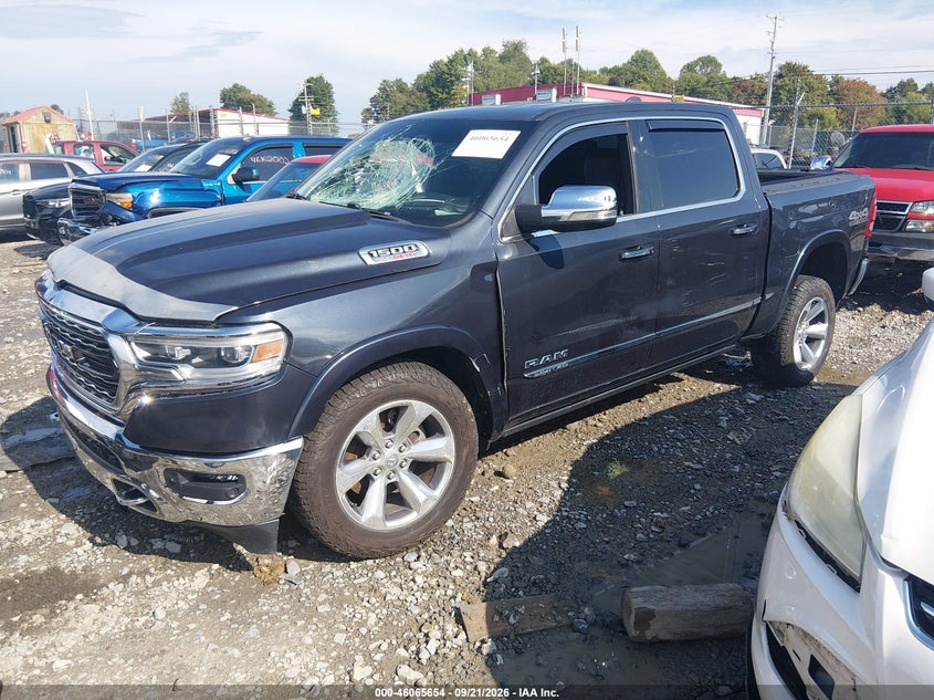 Vin: 1c6srfhm4mn529654, lot: 46565181, ram 1500 limited  4x4 5'7 box 20212