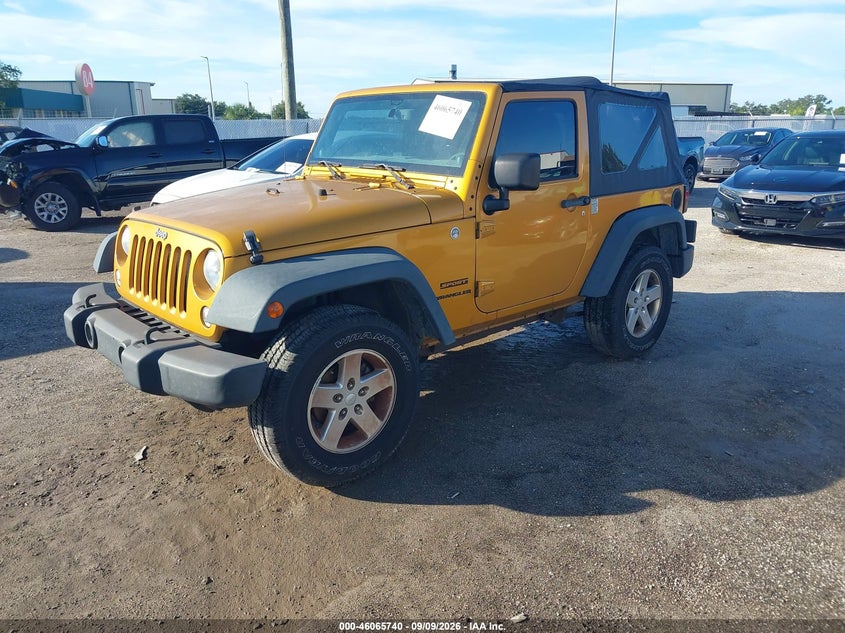 2014 JEEP WRANGLER auction photo 2