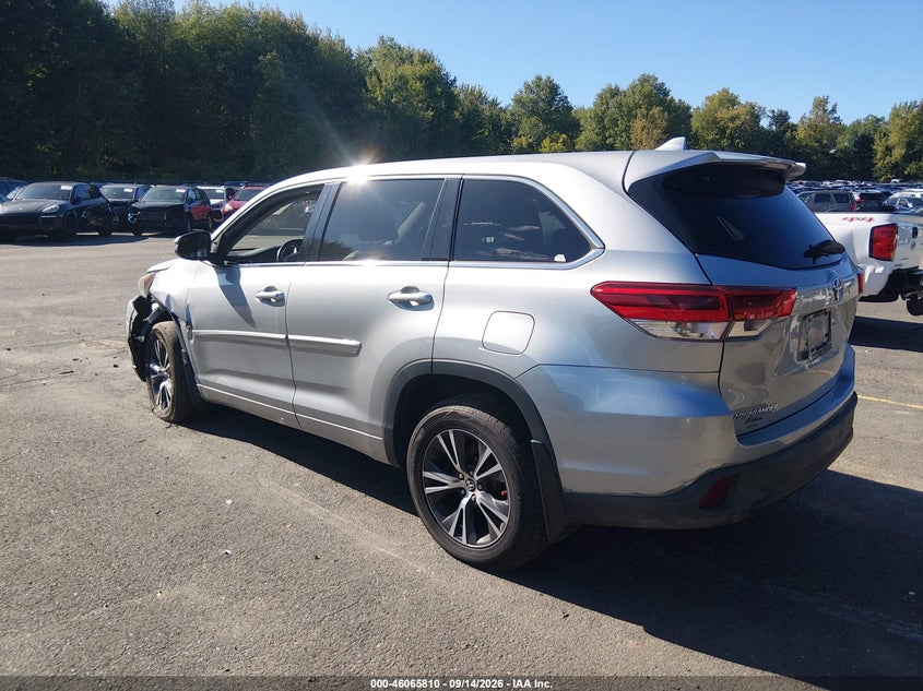 Vin: 5tdbzrfh0js825695, lot: 46565337, toyota highlander le plus 20183