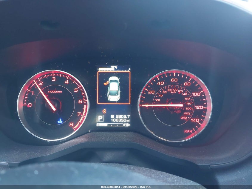 SUBARU IMPREZA 2019 VIN 4S3GTAJ67K3731489