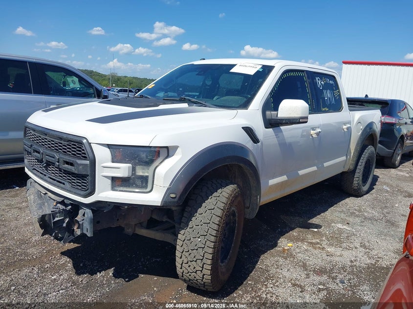Vin: 1ftfw1rg7hfb30283, lot: 46565437, ford f-150 raptor 20172