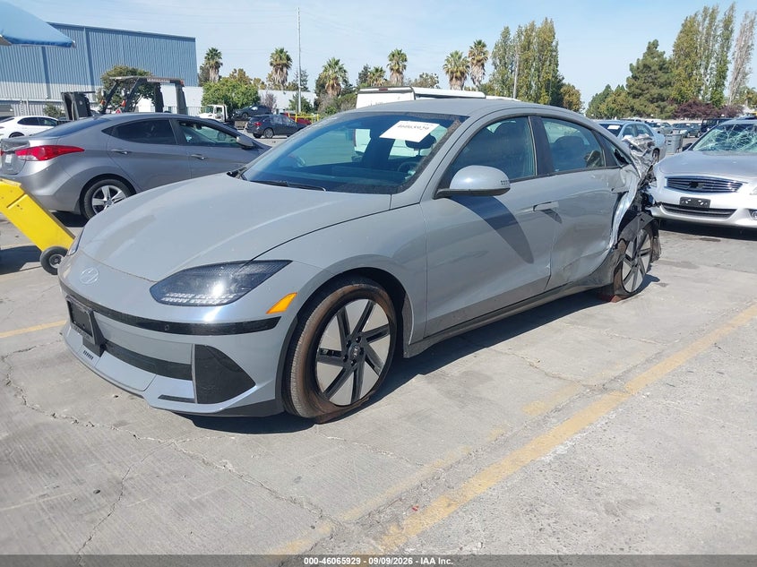 Vin: kmhm24aa2sa114259, lot: 46565457, hyundai ioniq 6 se 20252