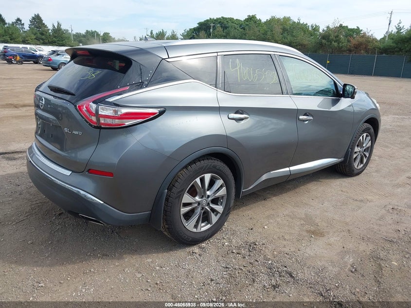 Vin: 5n1az2mh1fn242289, lot: 46565465, nissan murano platinum/s/sl/sv 20154