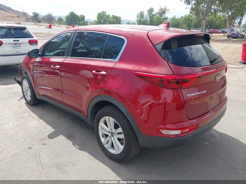 Vin: kndpm3ac4h7261535, lot: 46565493, kia sportage lx 20173