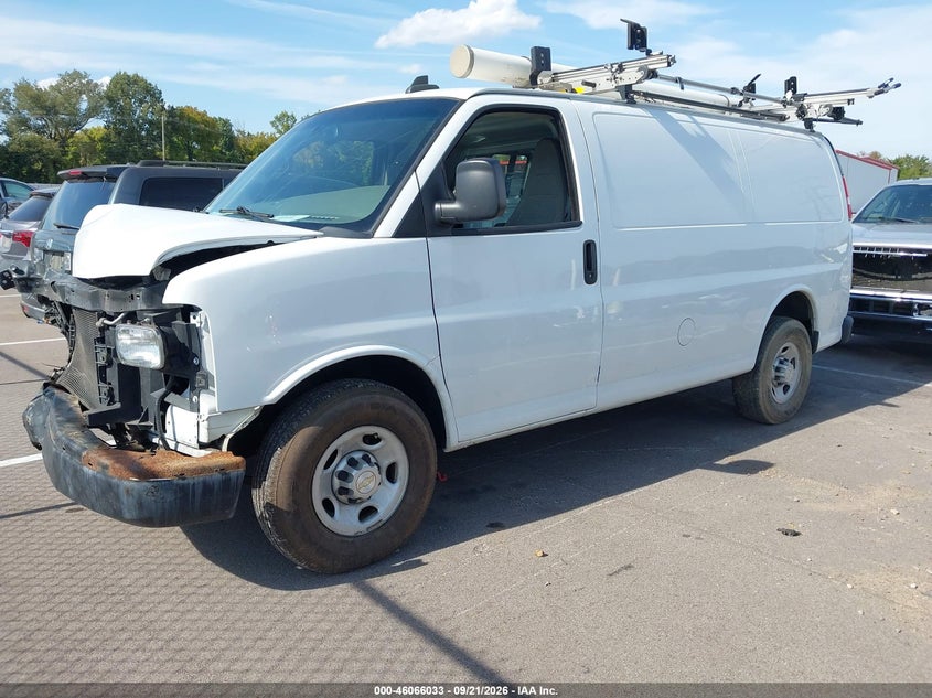 Vin: 1gcwgafp4l1262859, lot: 46565560, chevrolet express cargo rwd 2500 regular wheelbase wt 20202