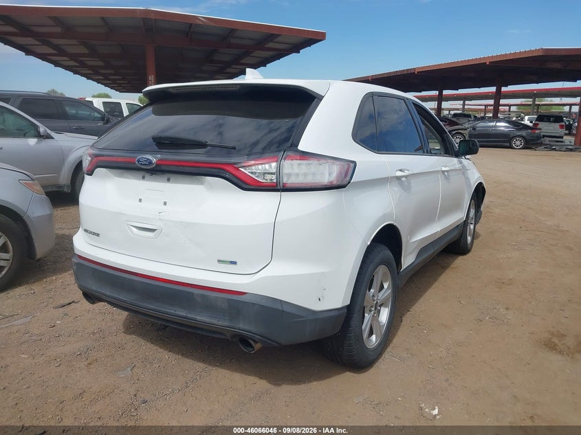Vin: 2fmpk4g90gbb77060, lot: 46565573, ford edge se 20164