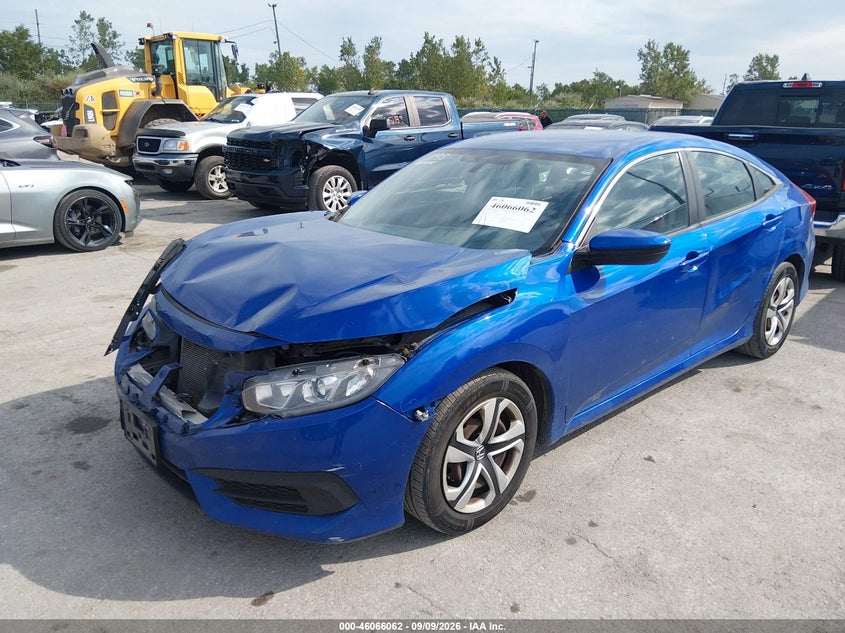 2016 Honda Civic, Front End, IAAI, VIN 19XFC2F50GE079638 — photo 2