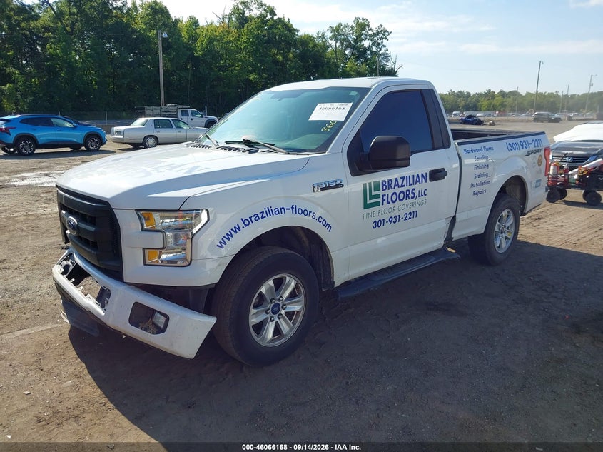 Vin: 1ftmf1c80gfb94639, lot: 46565695, ford f-150 xl 20162