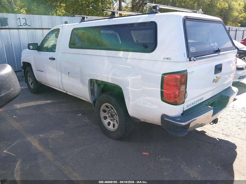 Vin: 1gcncpec1ez353262, lot: 46565719, chevrolet silverado 1500 work truck 1wt 20143