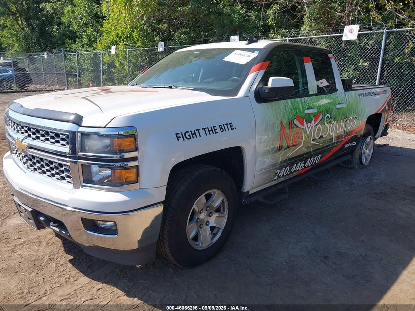 Vin: 1gcvkrec7fz281662, lot: 46565733, chevrolet silverado 1500 1lt 20152