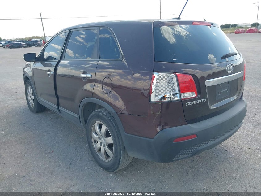 Vin: 5xykt3a16bg079695, lot: 46565800, kia sorento lx 20113
