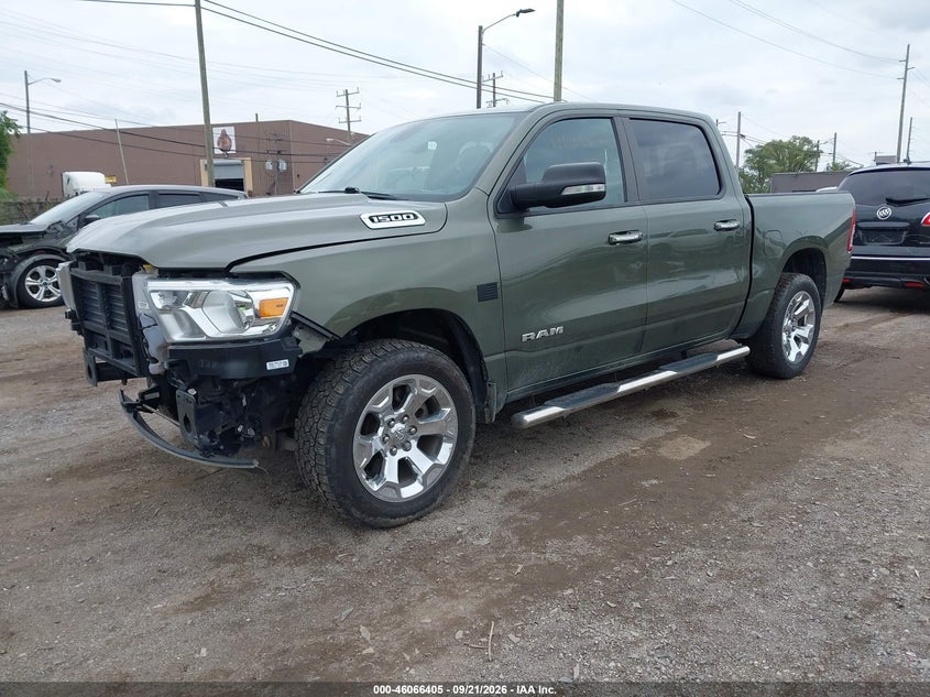 Vin: 1c6rrffg3ln302398, lot: 46565932, ram 1500 big horn  4x4 5'7 box 20202