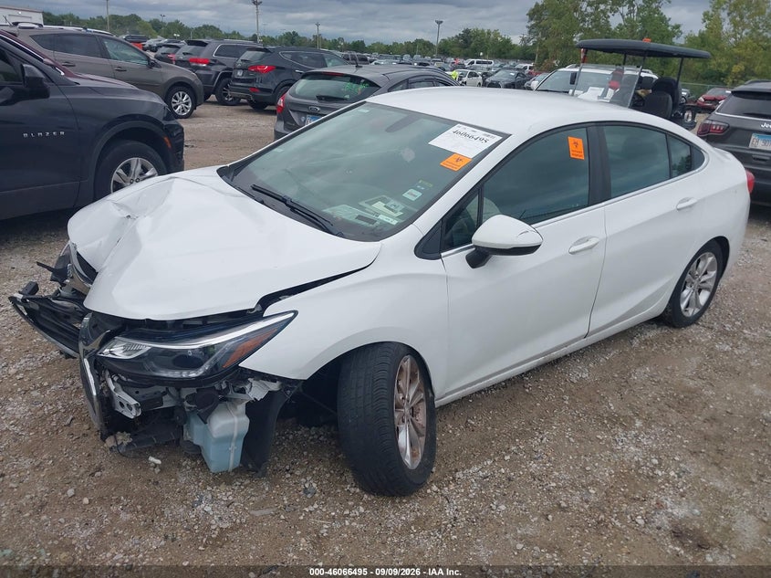 Vin: 1g1be5sm3k7146385, lot: 46566022, chevrolet cruze lt 20192