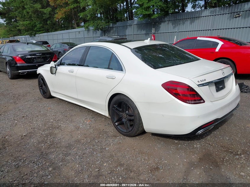 Vin: wddug8gb3ka450070, lot: 46566028, mercedes-benz s 560 4matic 20193