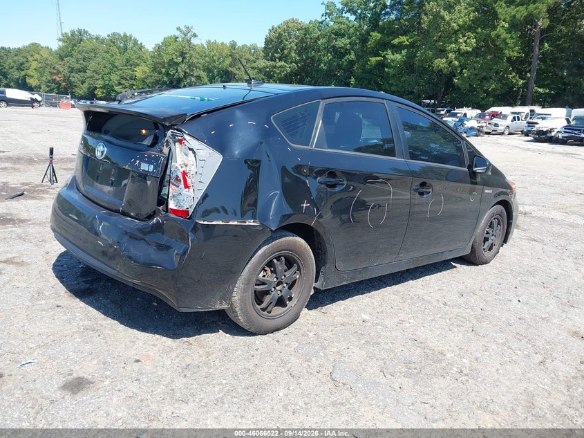 Vin: jtdkn3du4e0373445, lot: 46566049, toyota prius four 20144