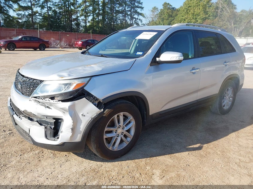 Vin: 5xykt3a65fg584175, lot: 46566090, kia sorento lx 20152