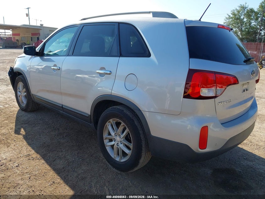 Vin: 5xykt3a65fg584175, lot: 46566090, kia sorento lx 20153