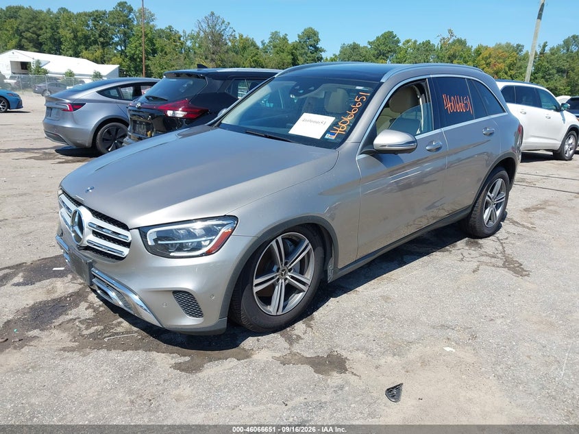 Vin: wdc0g8eb3lf692125, lot: 46566178, mercedes-benz glc 300 4matic 20202