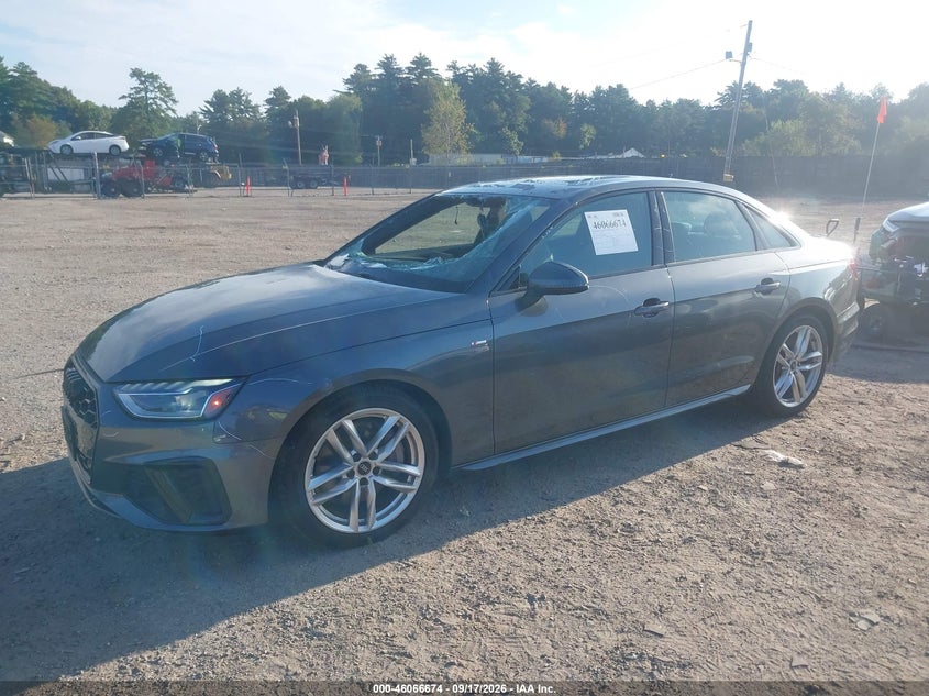 Vin: waueaaf49na007630, lot: 46566201, audi a4 premium plus 45 tfsi s line quattro s tronic 20222
