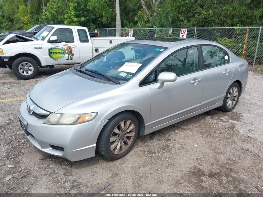 Vin: 19xfa1f91be029438, lot: 46566225, honda civic ex-l 20112