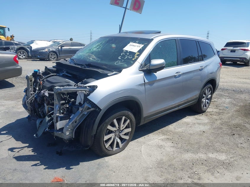 Vin: 5fnyf5h52lb011361, lot: 46566246, honda pilot 2wd ex-l 20202