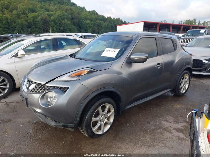 Vin: jn8af5mv6ft558985, lot: 46566263, nissan juke sl 20152