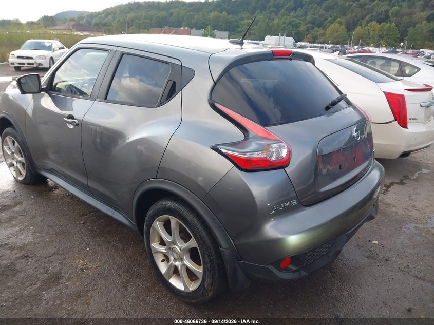 Vin: jn8af5mv6ft558985, lot: 46566263, nissan juke sl 20153