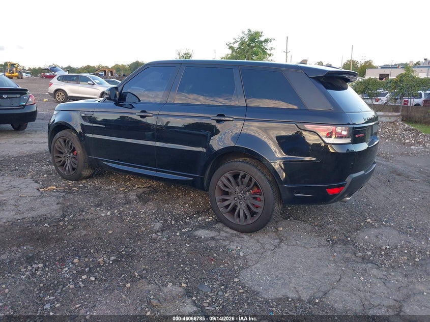 Vin: salws2pf8ga111466, lot: 46566312, land rover range rover sport 3.0l v6 supercharged hse 20163