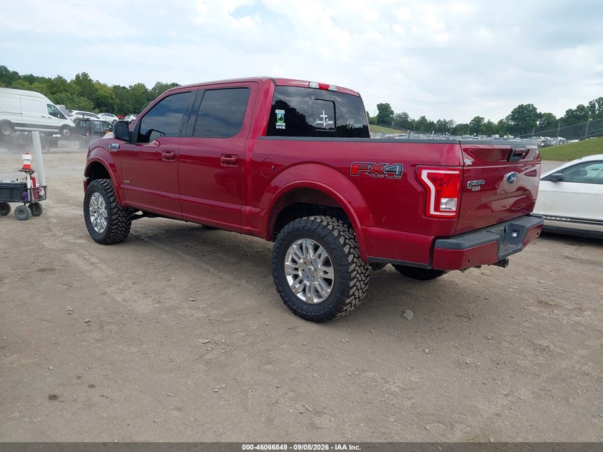 Vin: 1ftew1eg7hfc57066, lot: 46566376, ford f-150 xlt 20173